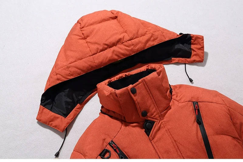 Herren Winterjacke mit Kapuze und Steppung
