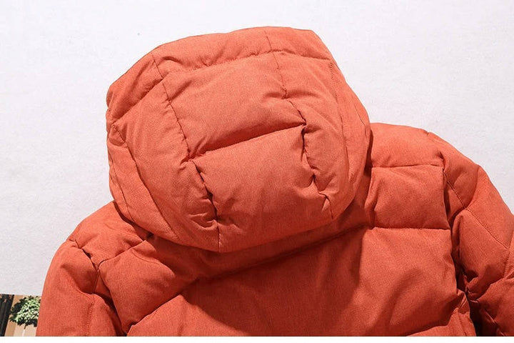 Herren Winterjacke mit Kapuze und Steppung