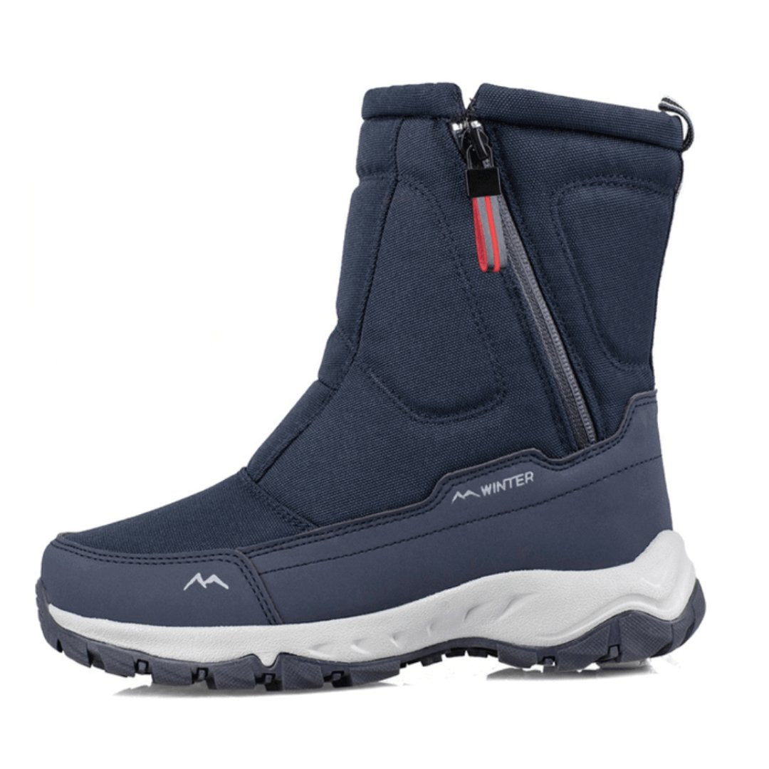 Herren Winterstiefel mit Seitenreissverschluss und Profilsohle