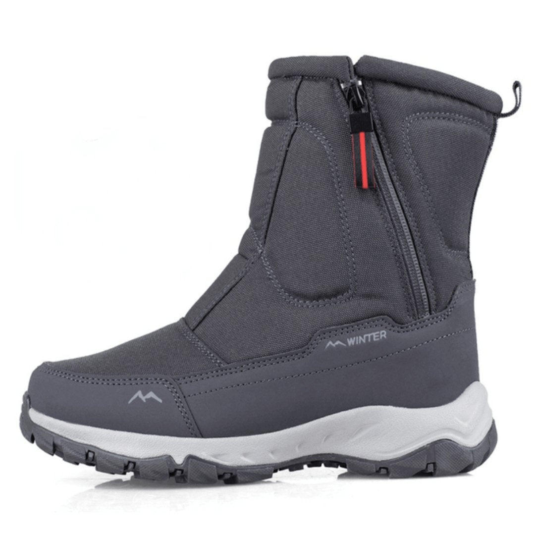 Herren Winterstiefel mit Seitenreissverschluss und Profilsohle