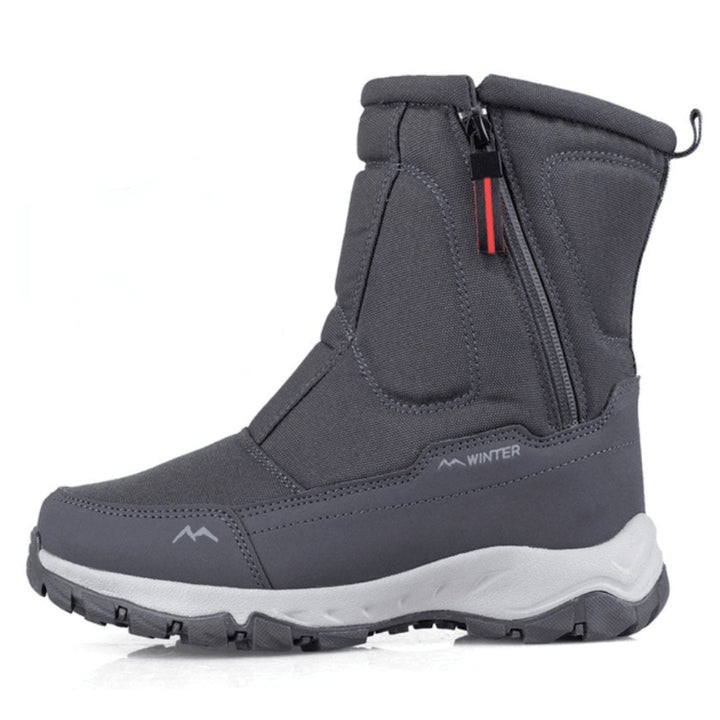 Herren Winterstiefel mit Seitenreissverschluss und Profilsohle