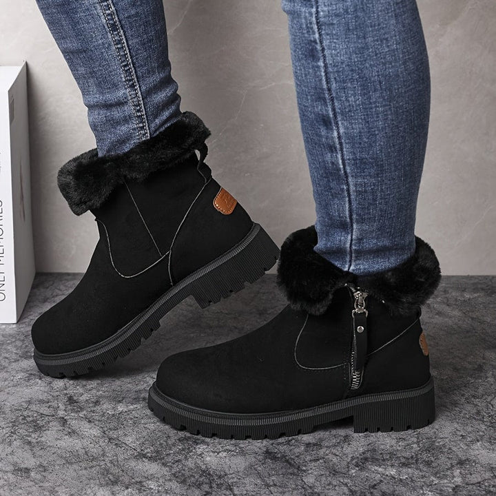 Damen Winterstiefel Gefüttert Stiefeletten Warme Winterschuhe