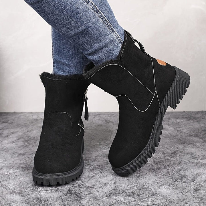 Damen Winterstiefel Gefüttert Stiefeletten Warme Winterschuhe