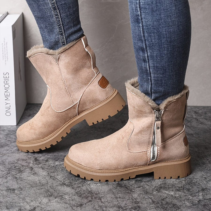 Damen Winterstiefel Gefüttert Stiefeletten Warme Winterschuhe