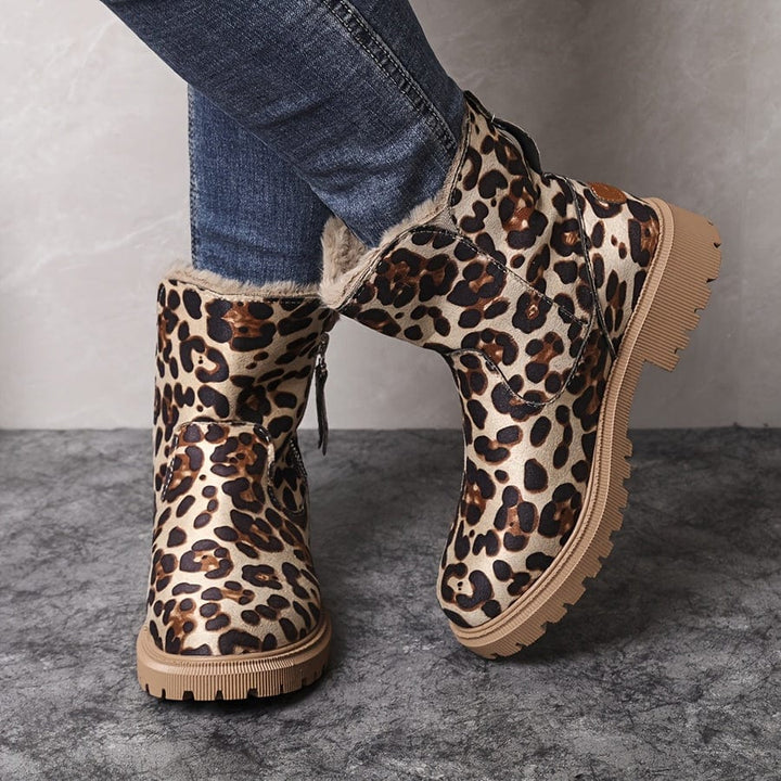 Damen Winterstiefel Gefüttert Stiefeletten Warme Winterschuhe